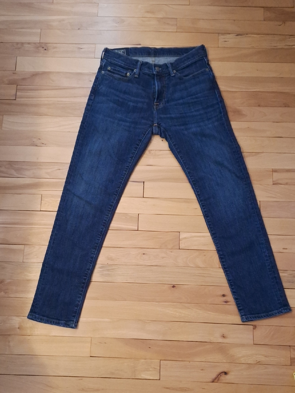 Abercrombie & Fitch Men's Slim Jeans - Dark Blue Denim